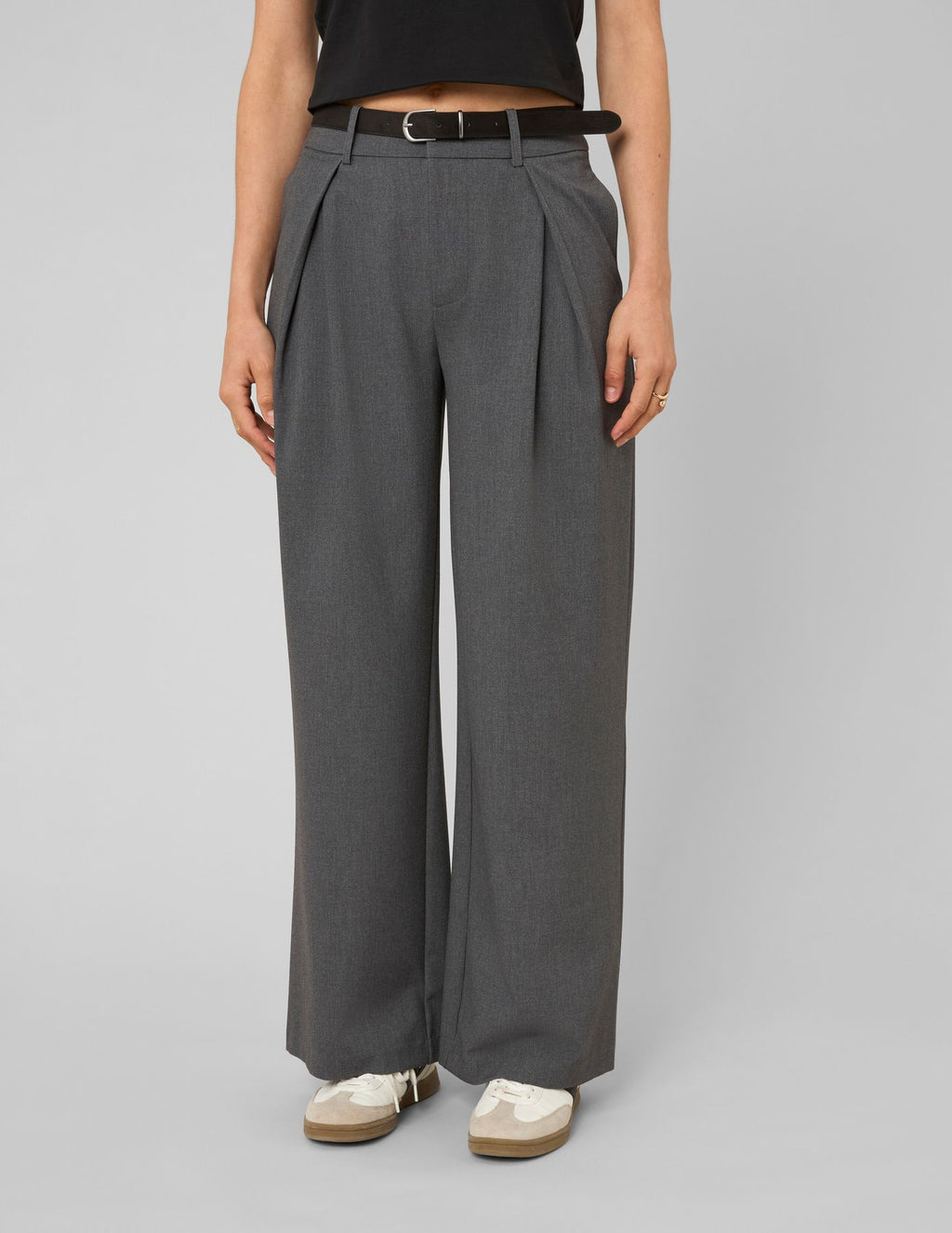 Pantalon large à pinces - 2