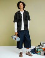 Bermuda baggy en denim - 1