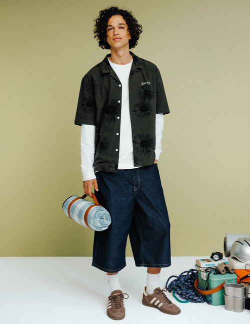 Bermuda baggy en denim - 1