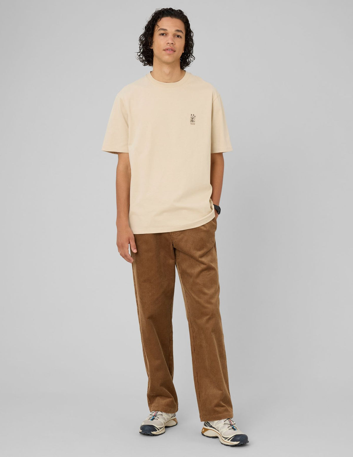 Pantalon velours côtelé - 1