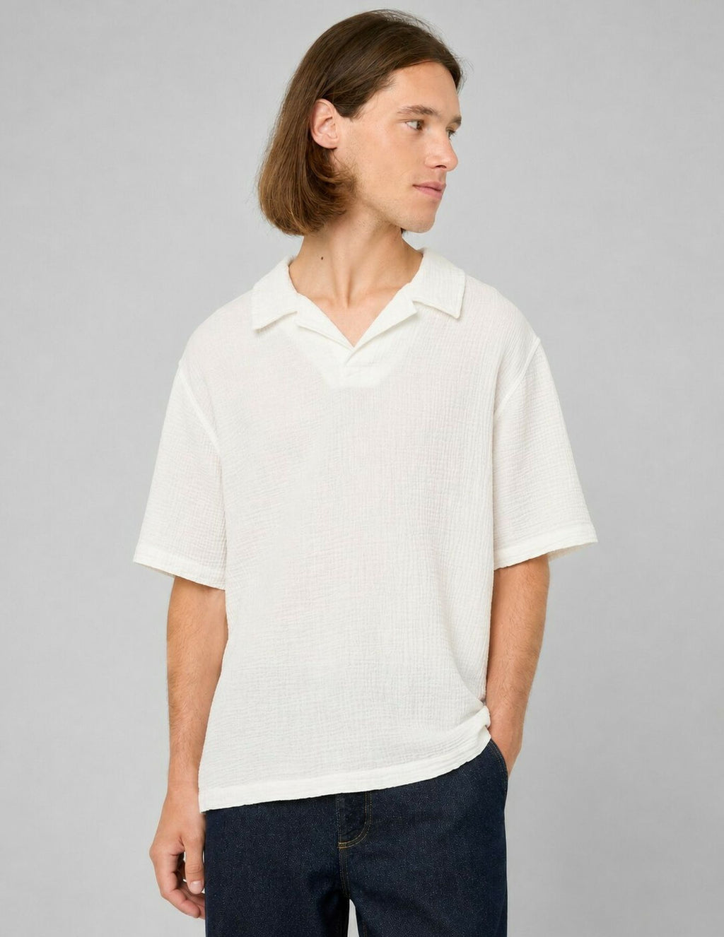 Polo gaze de coton - 1
