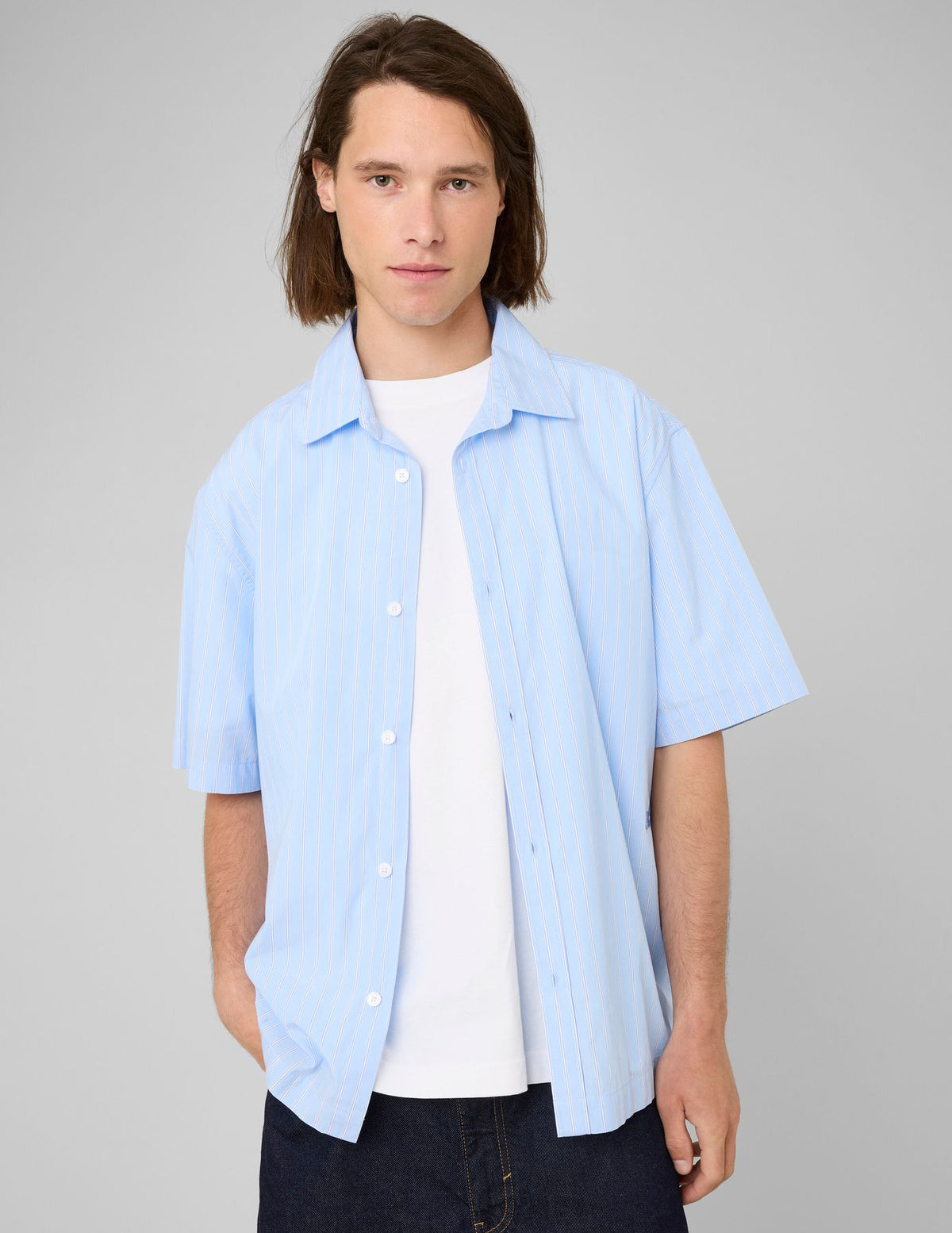 Chemise manches courtes rayées - 1