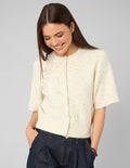 Gilet maille brillante - 1