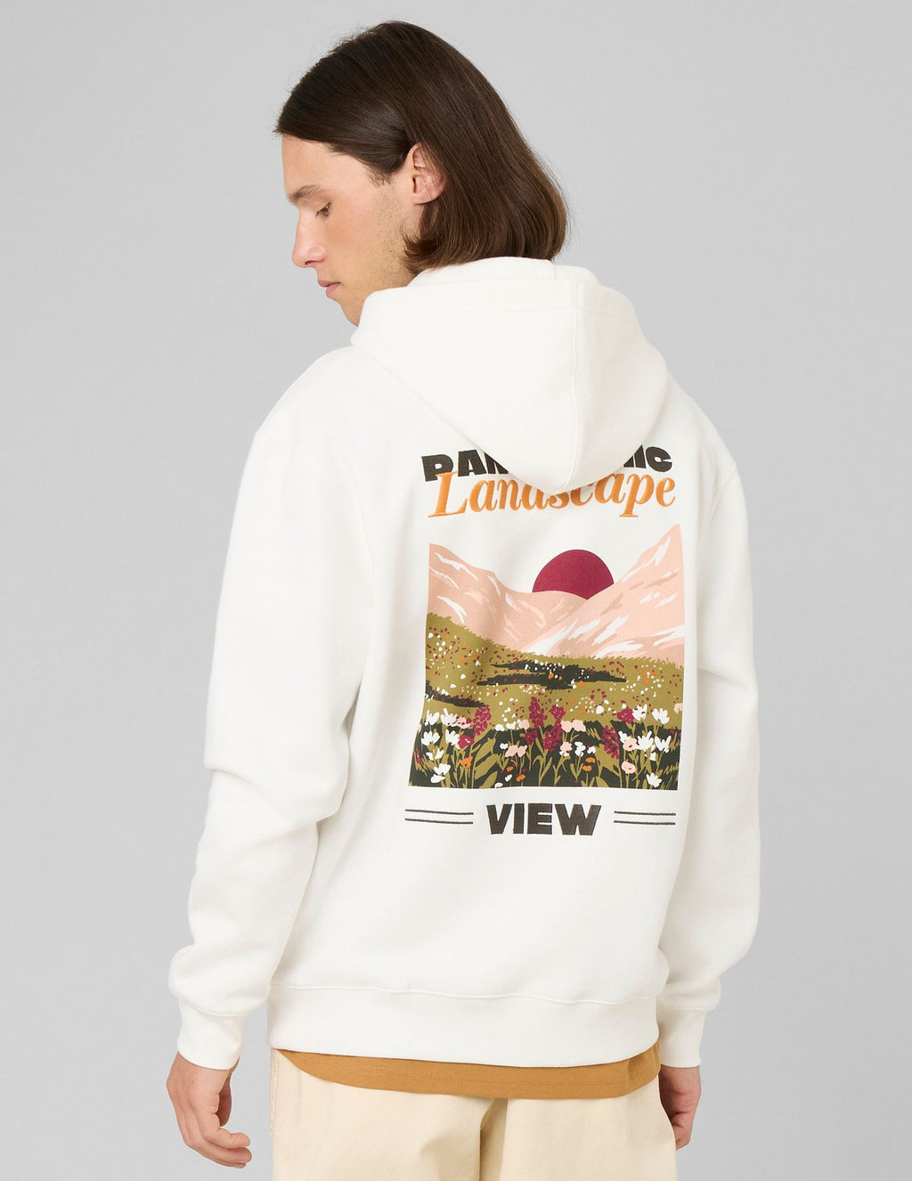 Sweat à capuche imprimé devant / dos - 1