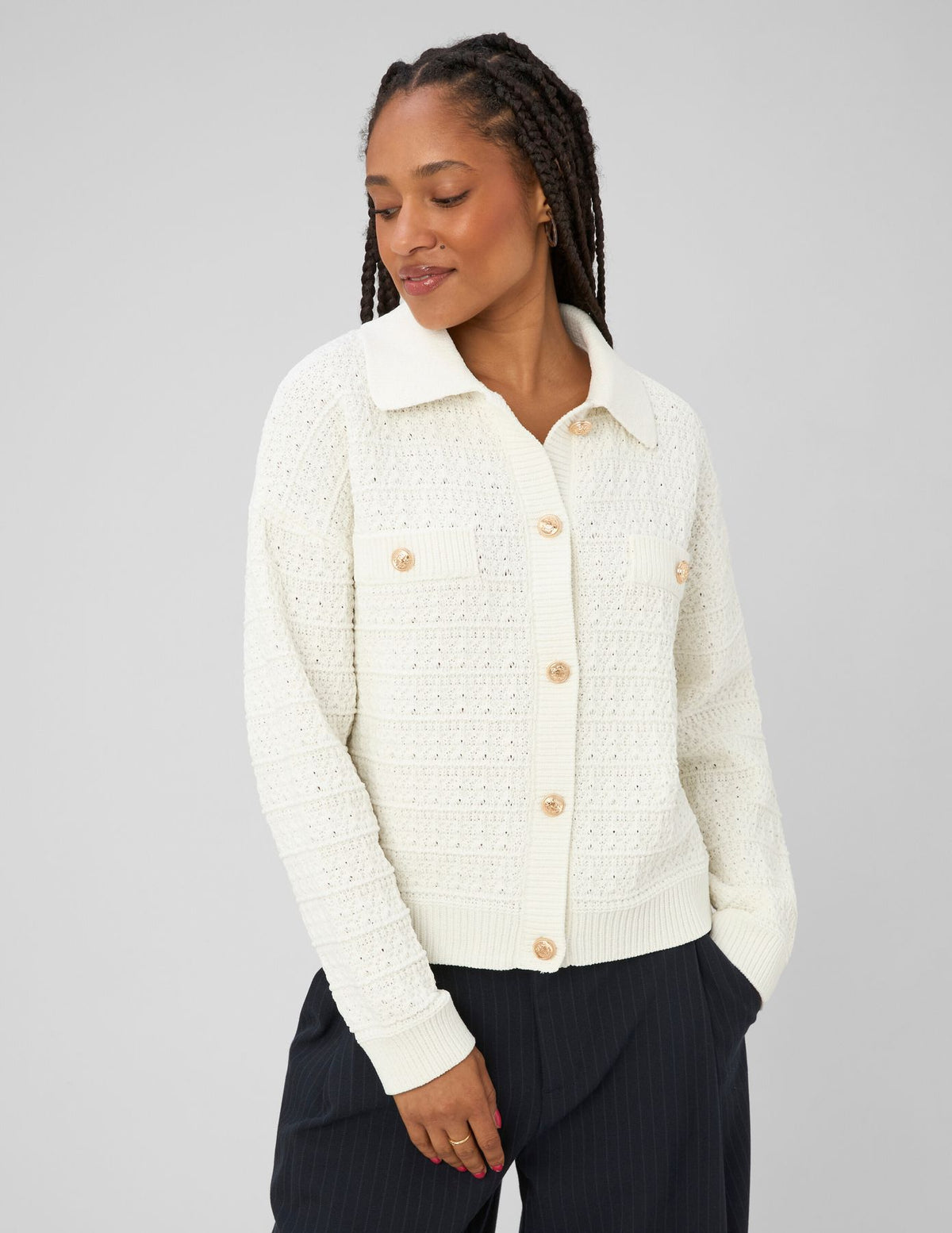 Gilet boutonné col polo - 1