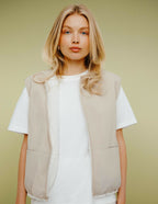 Gilet réversible sans manches sherpa - 1