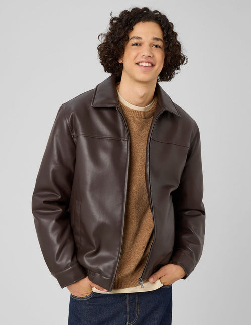 Blouson zippé tissu enduit - 2
