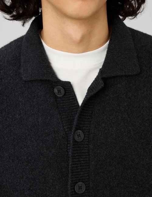 Cardigan boutonné col polo - 2