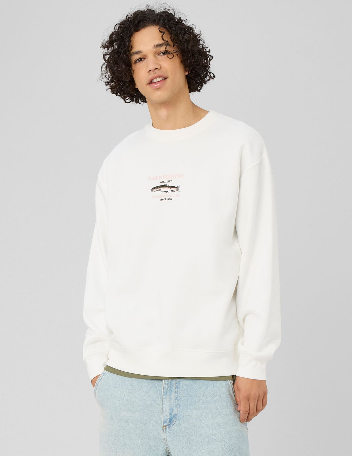 Sweat broderie poitrine - 1