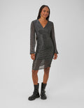 Robe courte drapée - 1