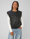 Vestes sans manches en tissu enduit - 1