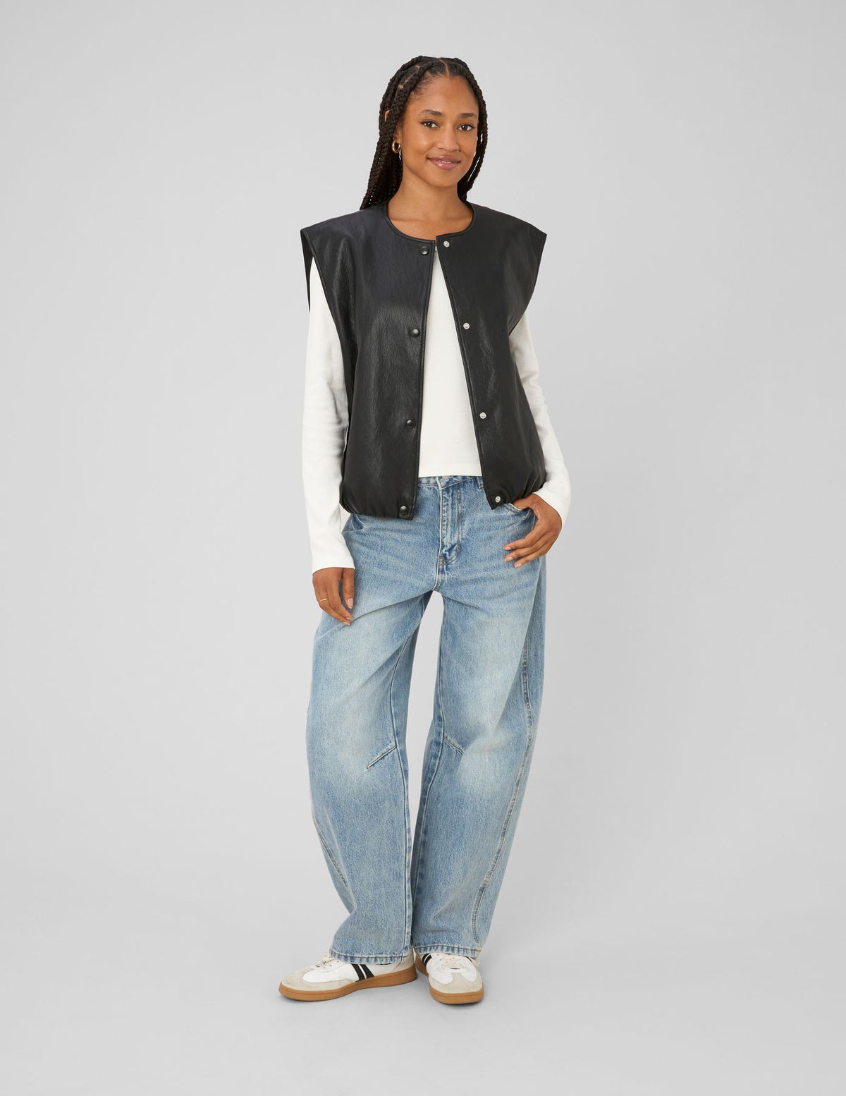 Vestes sans manches en tissu enduit - 2