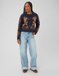 Cardigan jacquard boutonné - 1