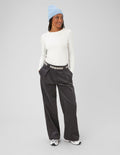Pantalon large en velours - 1