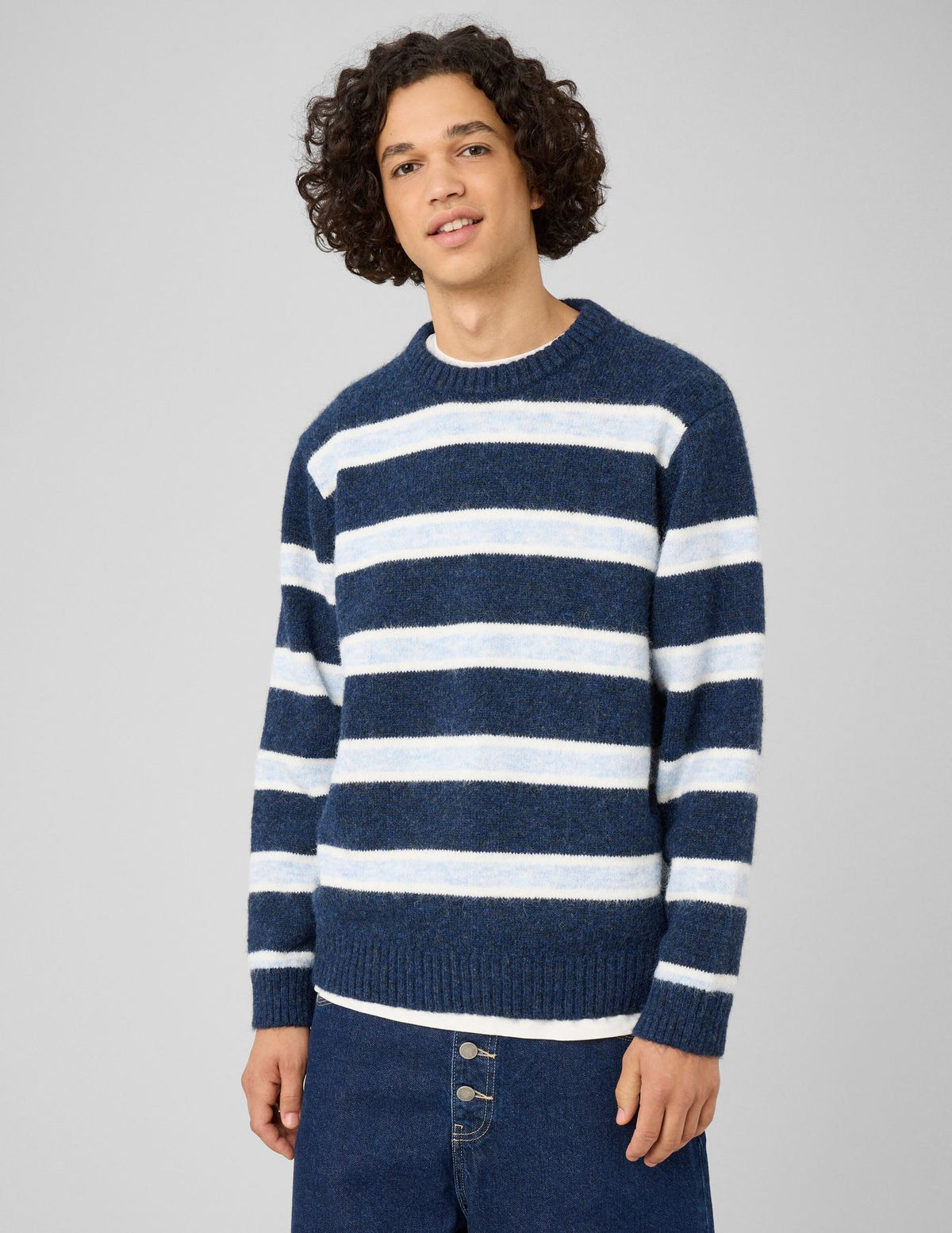 Pull rayé col rond - 2