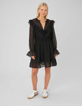 Robe courte à volants - 1