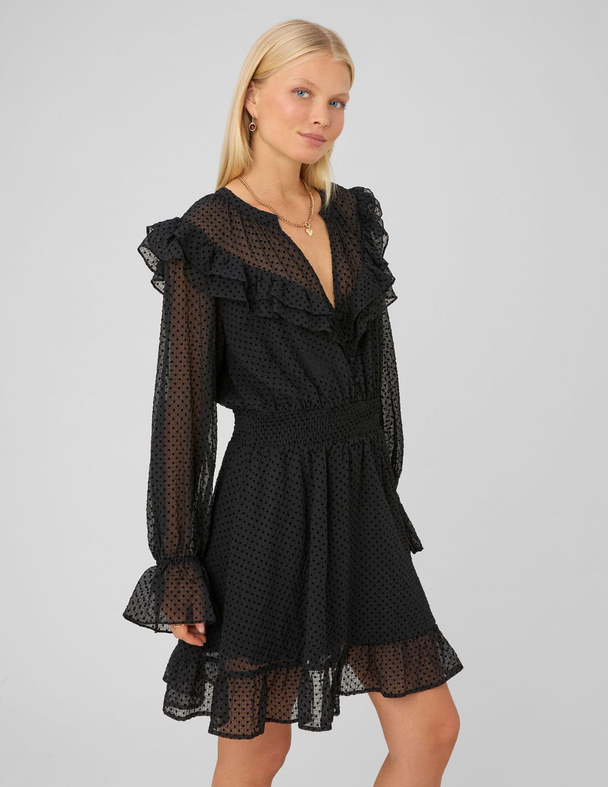 Robe courte à volants - 2