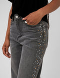 Jean droit strass - 1