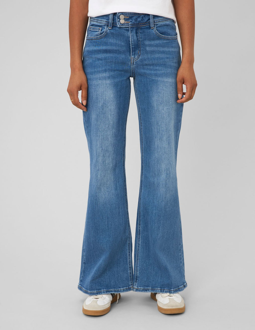 Jean flare taille haute - 1