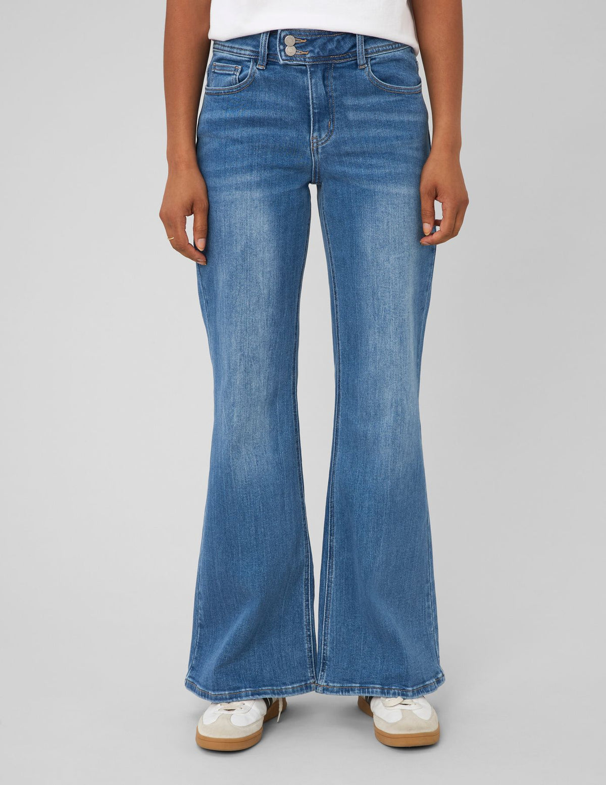 Jean flare taille haute - 1