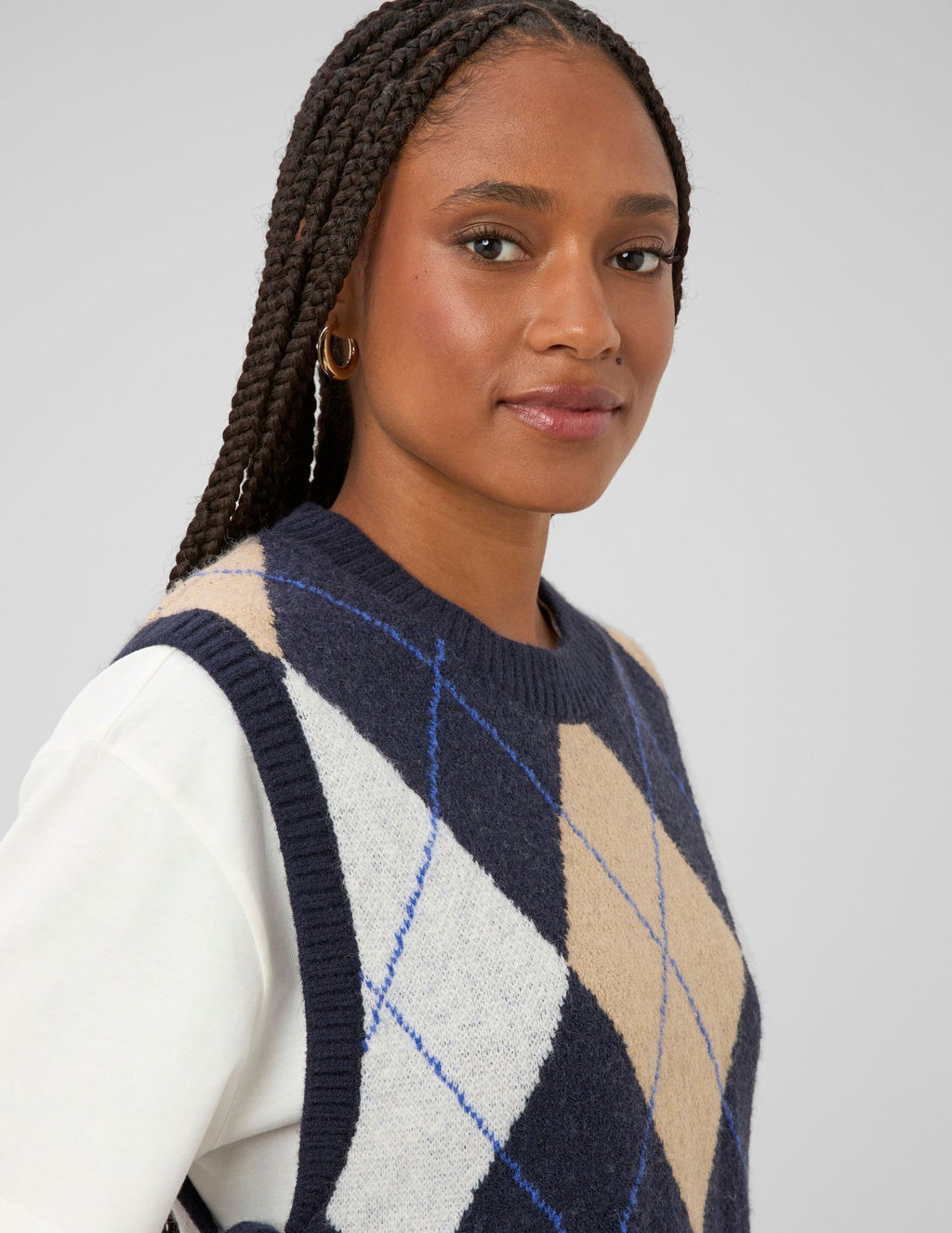 Pull sans manches jacquard - 2