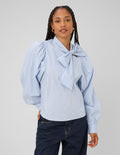 Blouse rayée à nœud - 1