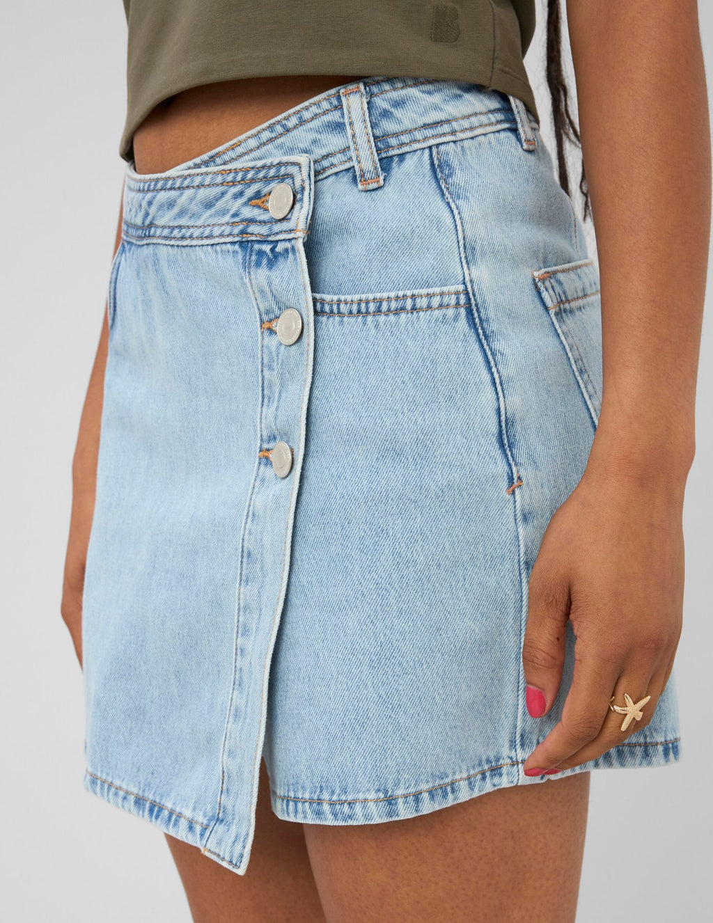 Jupe short en jean - 2