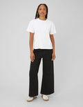 Jean wide leg surpiqures - 1